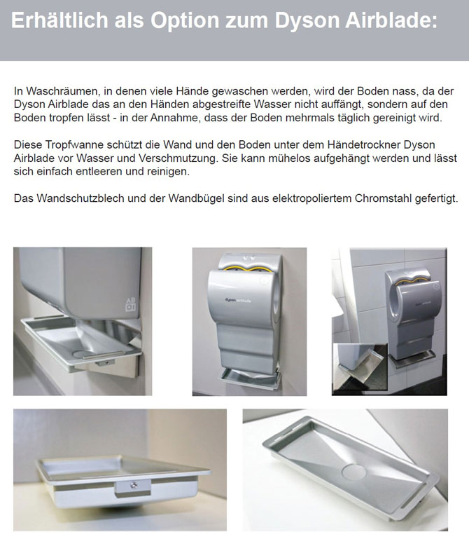 Dyson Option tropfwanne